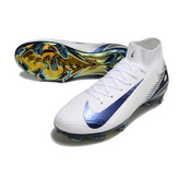 Chuteira Campo Nike Air Zoom Mercurial Superfly 10 Elite FG Branca e Verde
